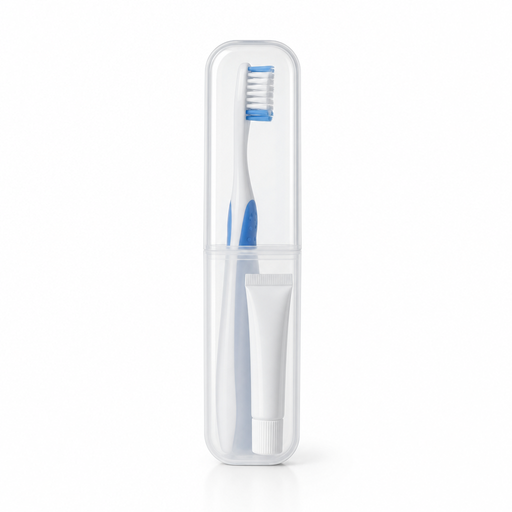 Travel toothbrush + paste